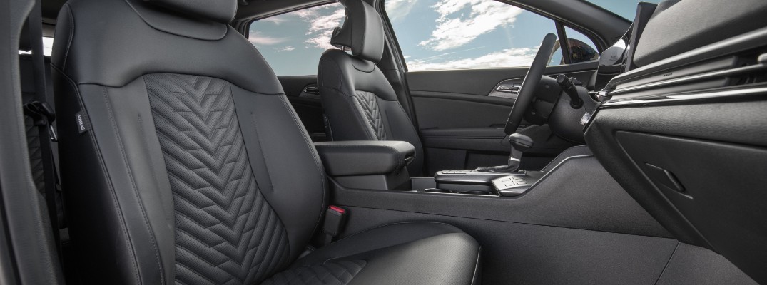 A photo of the front seats in the 2026 Kia Sportage.